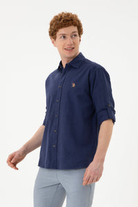 CHEMISE HOMME ENZO NAVY-BLUE