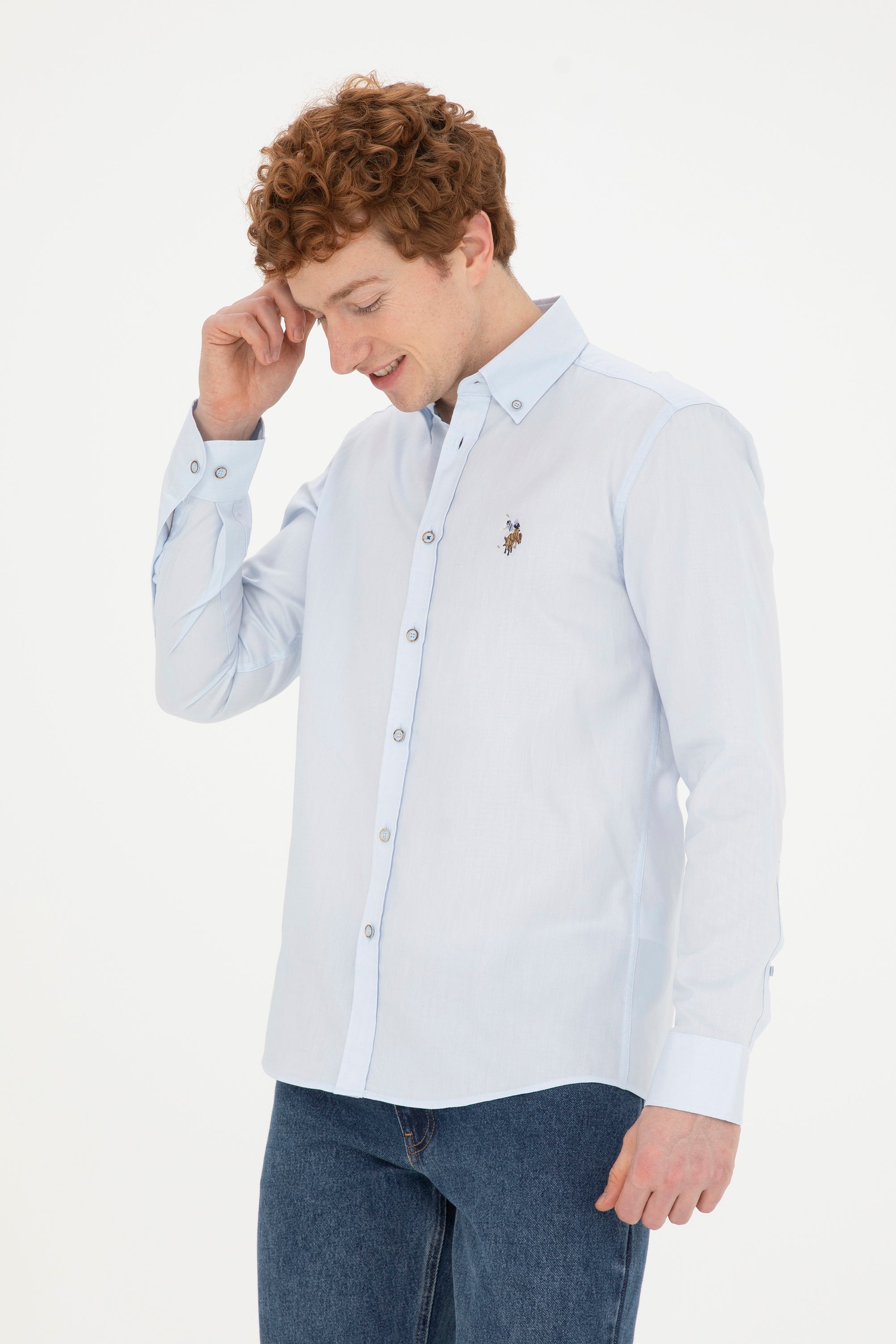 CHEMISE HOMME CEDCOLOR024Y BLUE-LIGHT