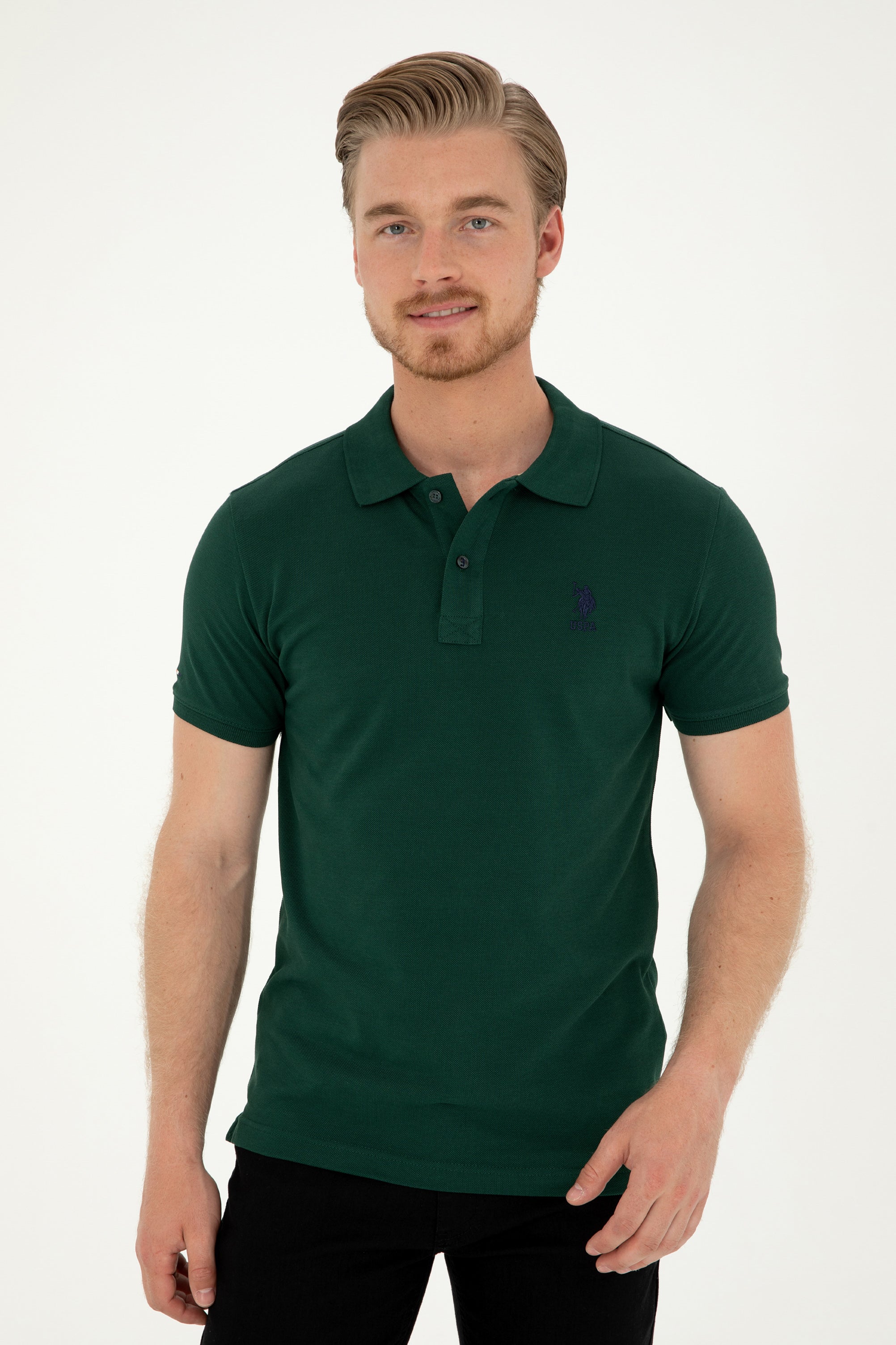 T-SHIRT HOMME BASIC TP04 GREEN-FONCE