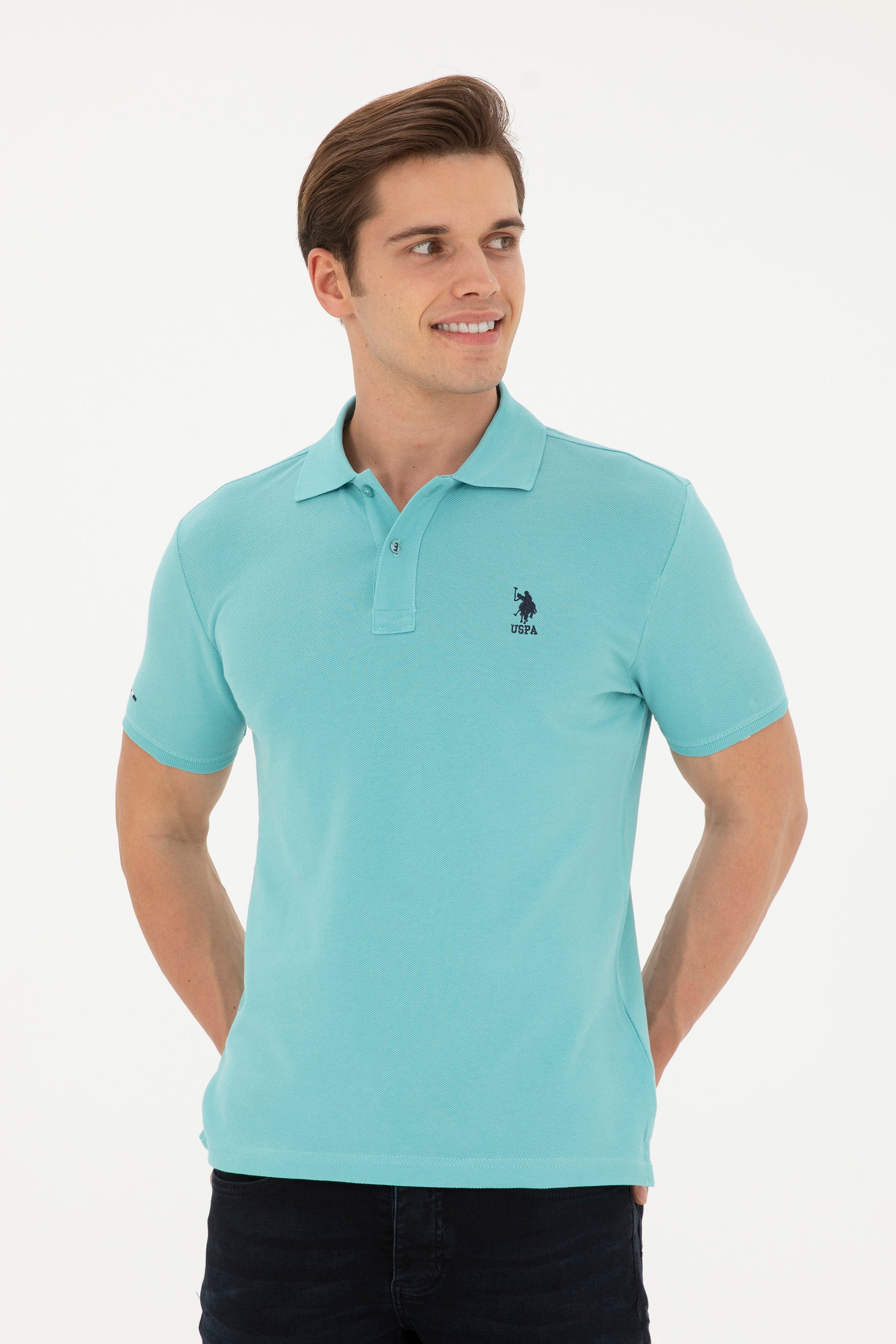 T-SHIRT HOMME BASIC TP04 GREEN-MENTH