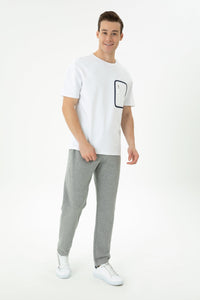 PANTALON HENBIX MELANGE GRIS-1639154VR086