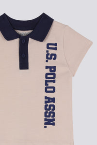 ENSEMBLE BEBE 02 PIECES CREME-BLUE
