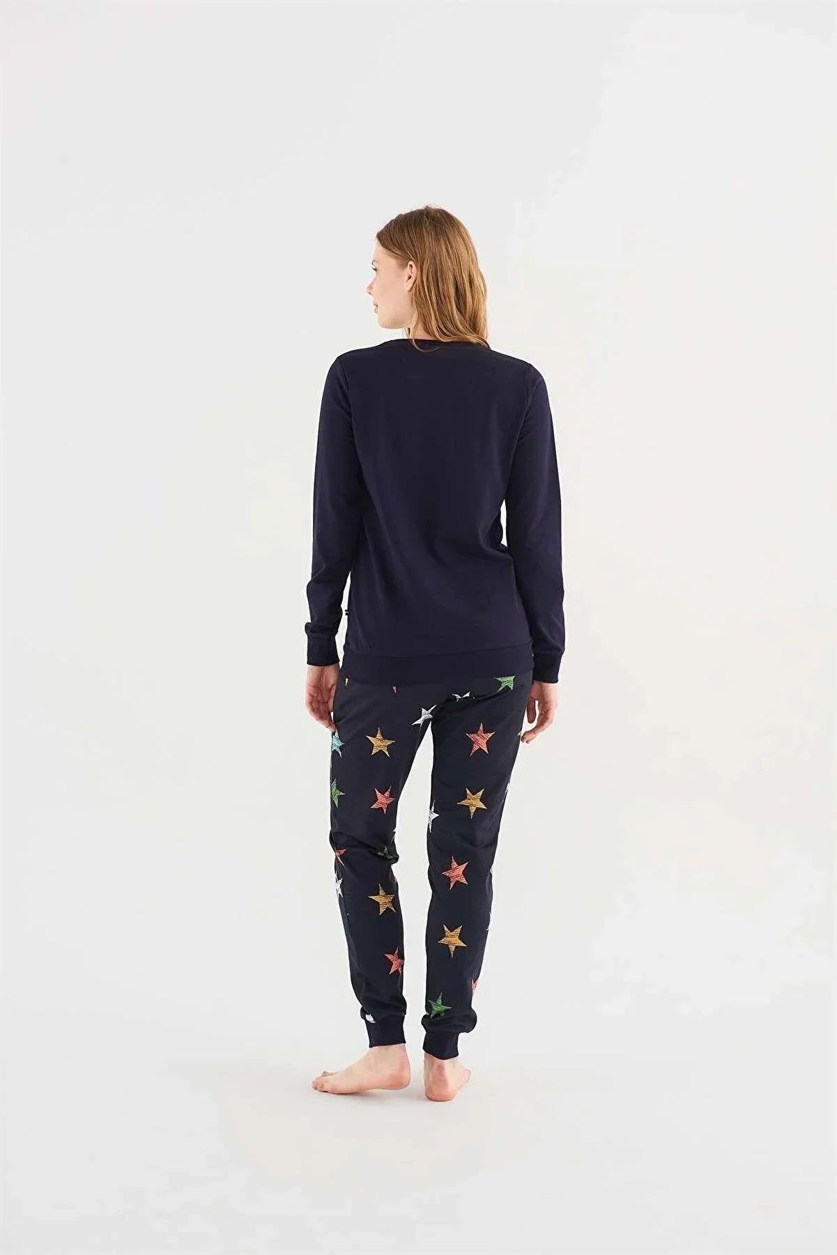 PYJAMA FEMME 02 PIECES NAVY-BLUE
