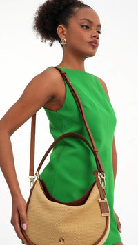 Women's bag US25306 BEIGE-TAN