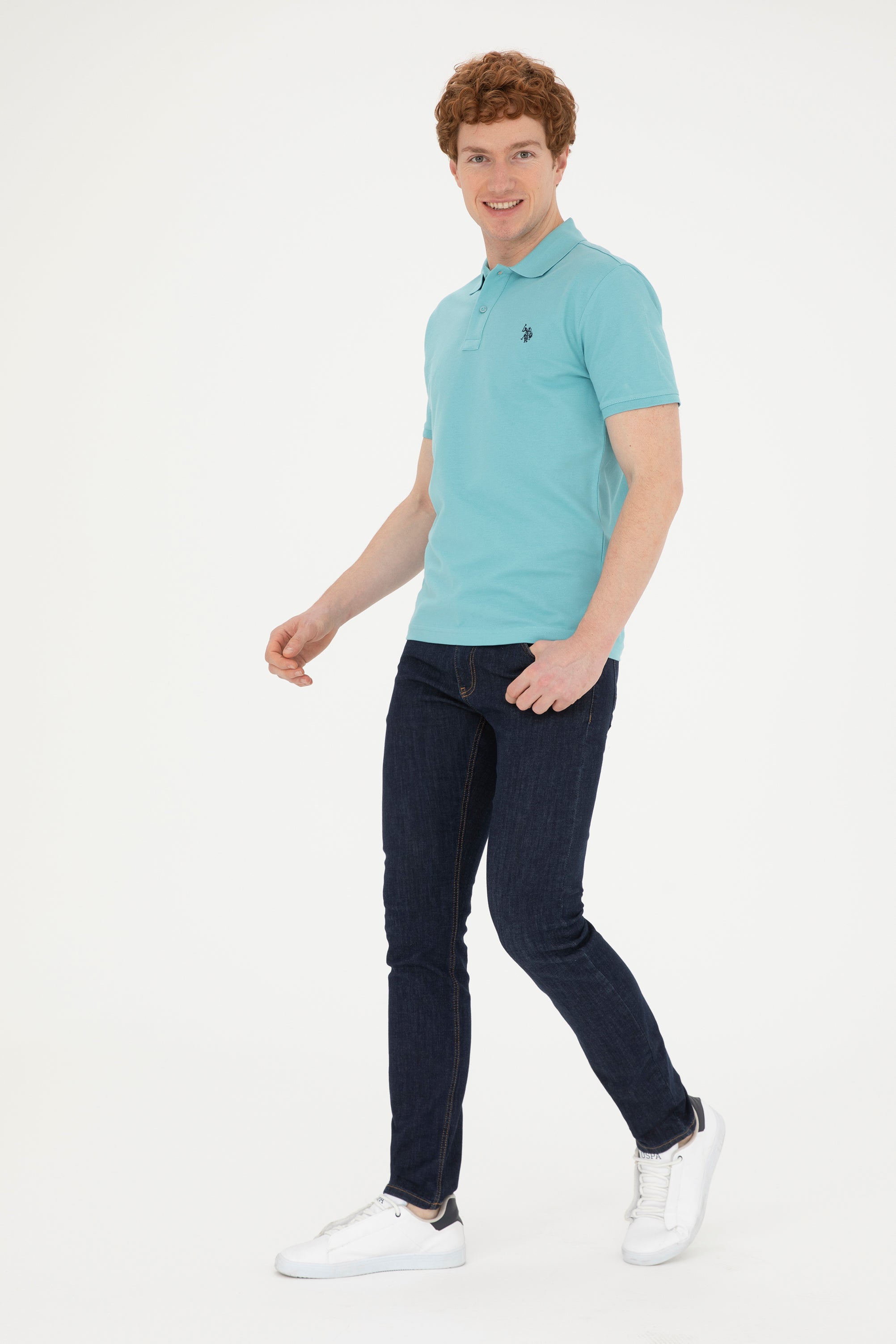 T-SHIRT HOMME BASIC GTP04 GREEN-MENTH