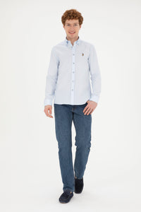 CHEMISE HOMME CEDCOLOR024Y BLUE-LIGHT