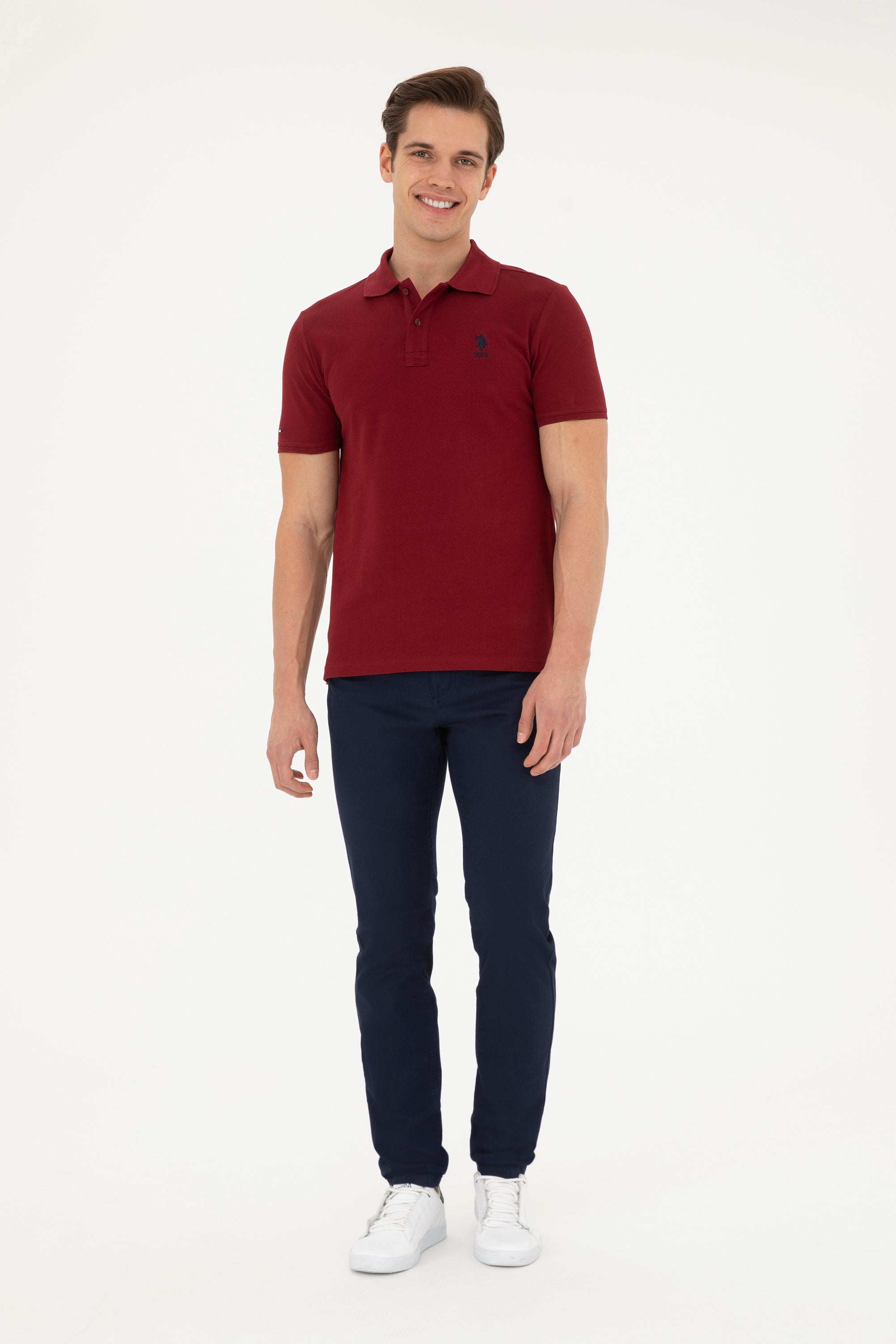 T-SHIRT HOMME BASIC TP04 BURGUNDY