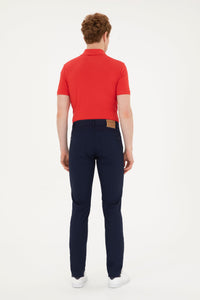 PONTALON CHINOS HOMME MICHES NAVY-BLUE