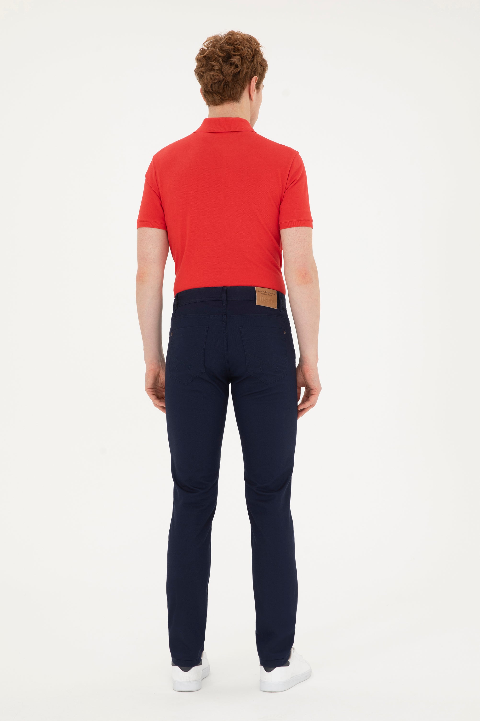 PONTALON CHINOS HOMME MICHES NAVY-BLUE