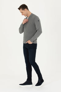 GILET BOMBER MELANGE GRIS-1639181VR086