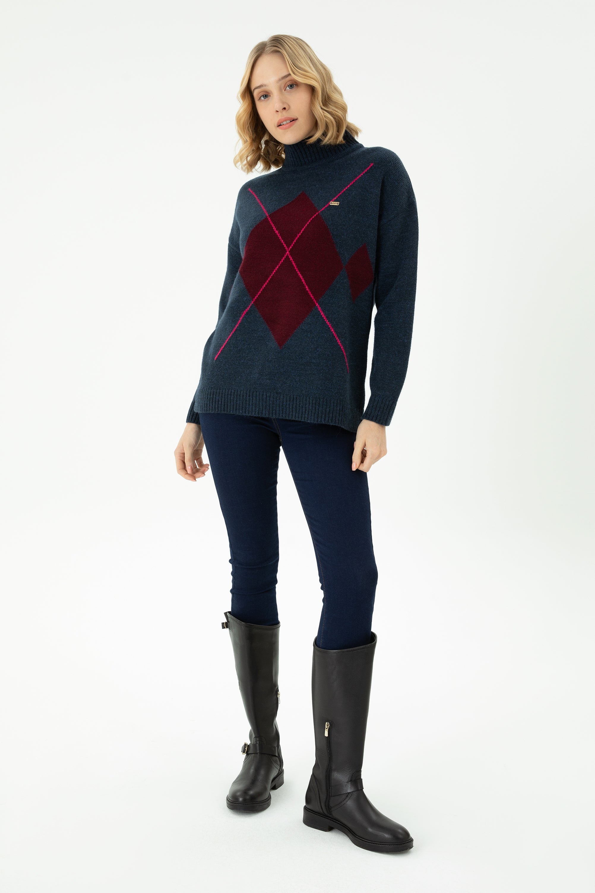 PULL FEMME GOB NAVY-BLUE