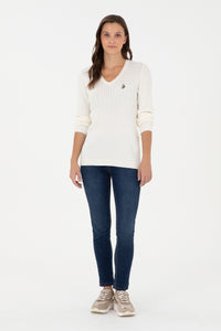 PULL FEMME TK03 ECRU