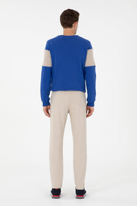 HENBIX JERSEY TROUSERS STONE