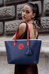 SAC FEMME NAVY-RED-WHITE