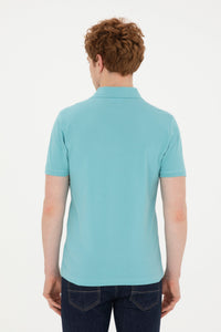 T-SHIRT HOMME BASIC GTP04 GREEN-MENTH