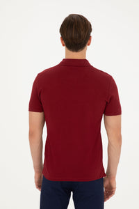 T-SHIRT HOMME BASIC TP04 BURGUNDY