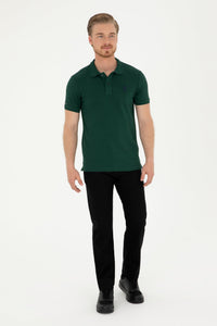 T-SHIRT HOMME BASIC TP04 GREEN-FONCE