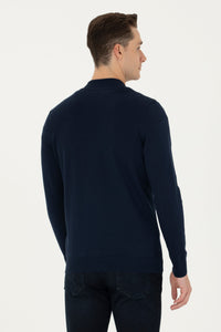 GILET BOMBER BLEU MARINE-1639181VR033