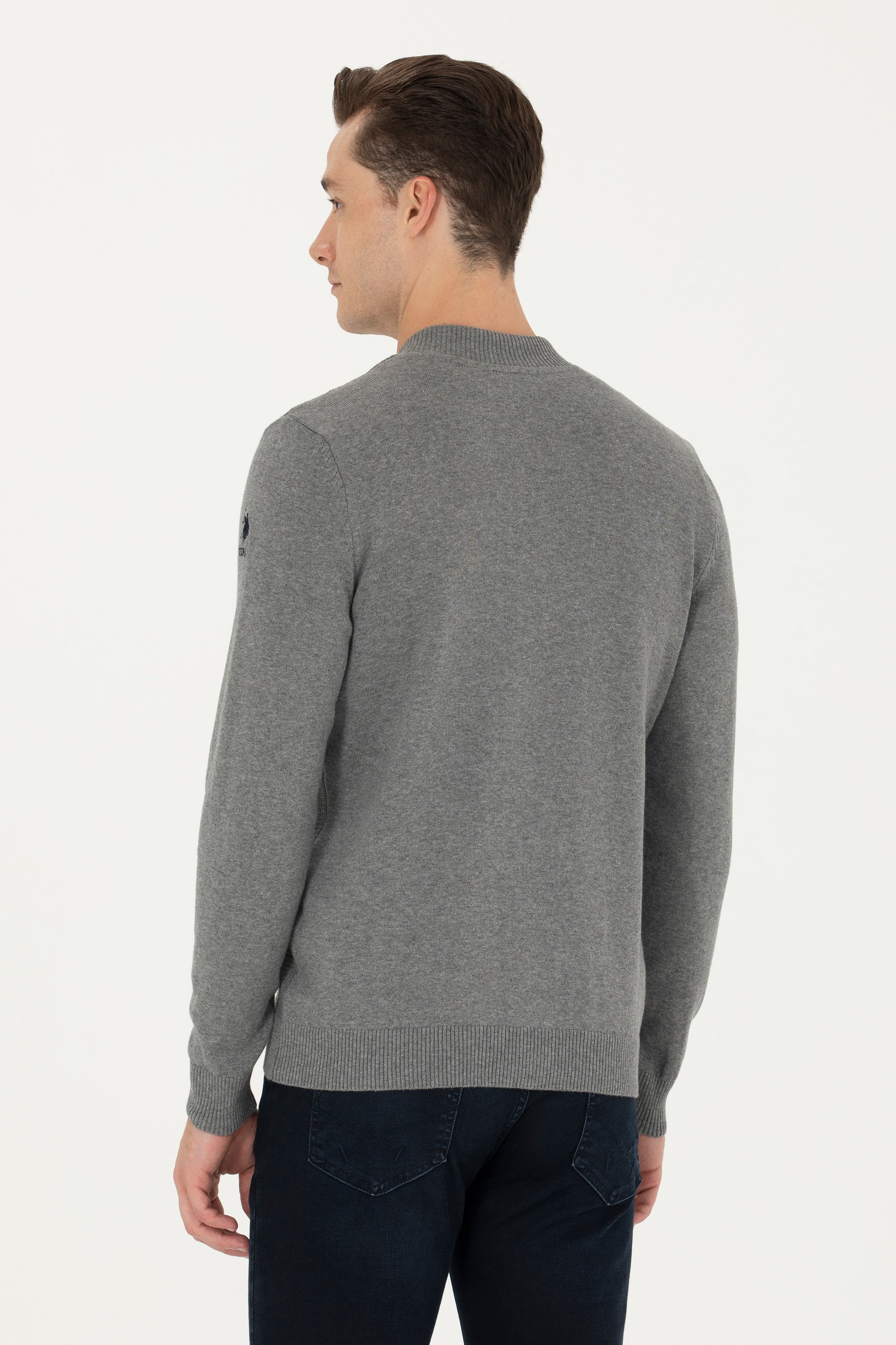 GILET BOMBER MELANGE GRIS-1639181VR086