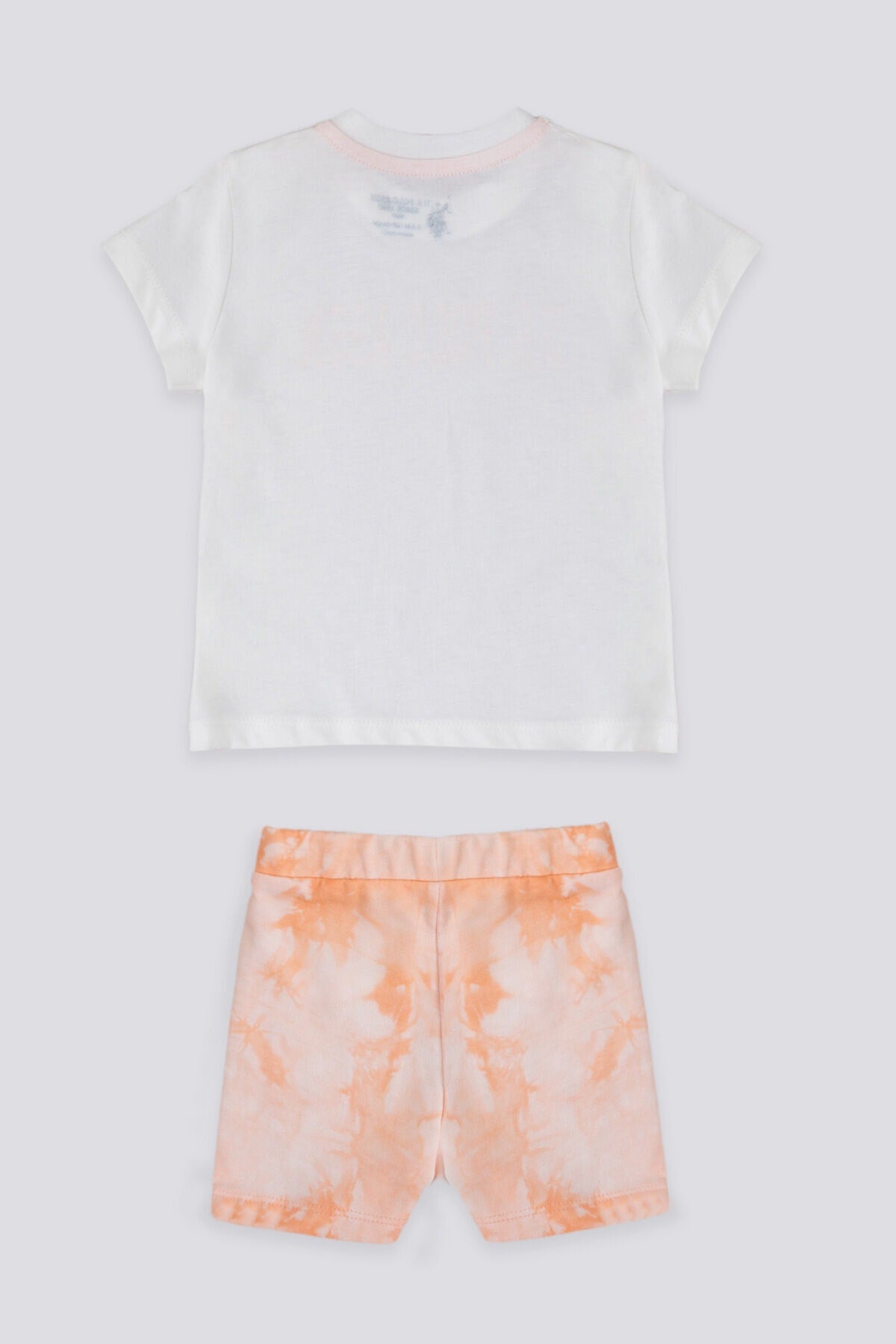 ENSEMBLE BEBE 02 PIECES WHITE-ORANGE