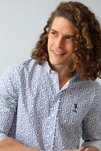 Chemise homme LEAF WHITE
