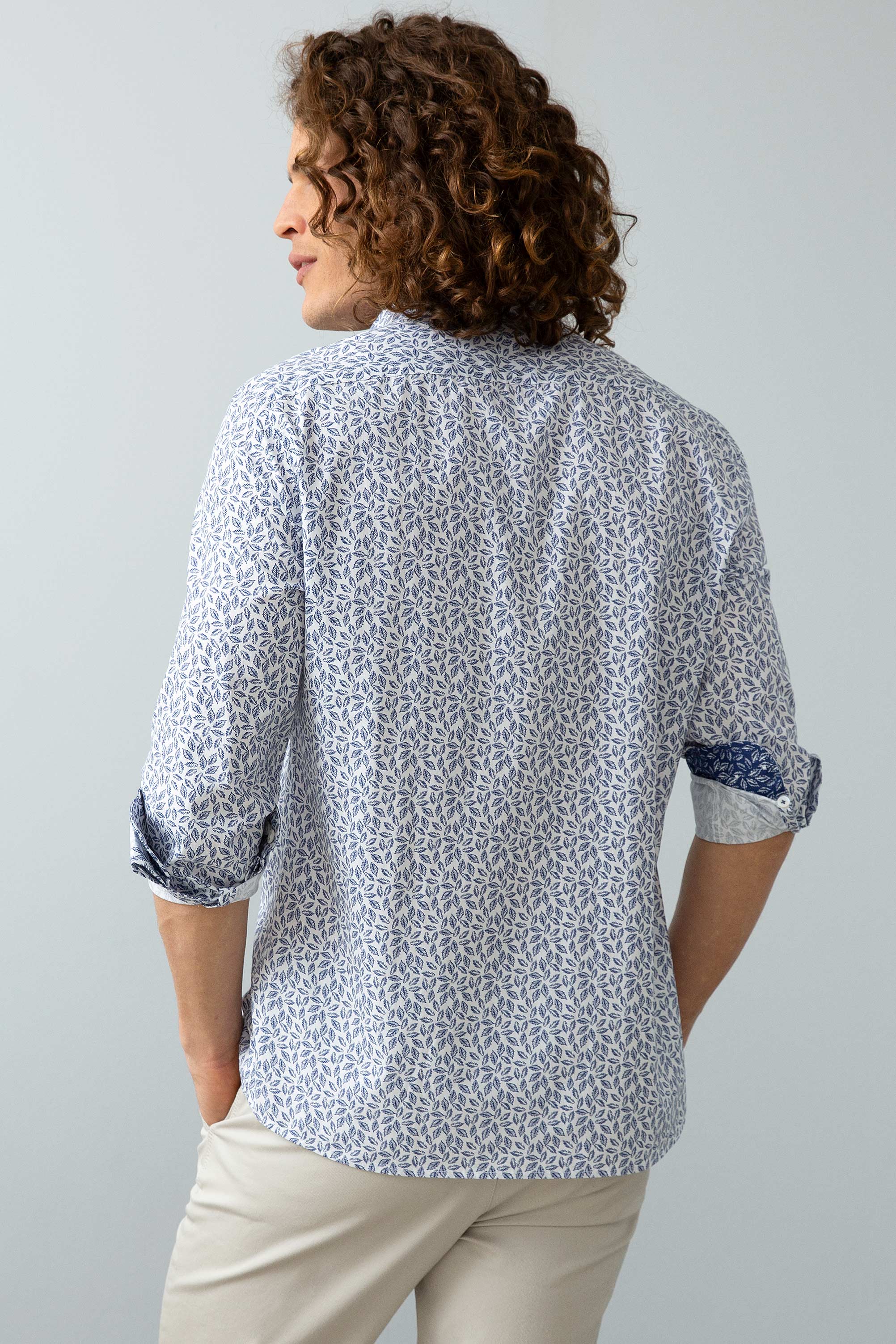 Chemise homme LEAF WHITE