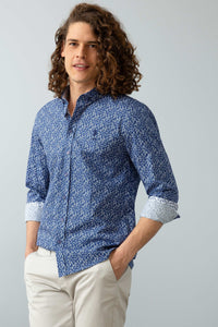 Chemise homme LEAF NAVY BLUE