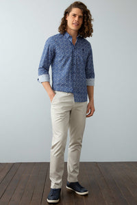 Chemise homme LEAF NAVY BLUE