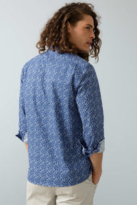 Chemise homme LEAF NAVY BLUE