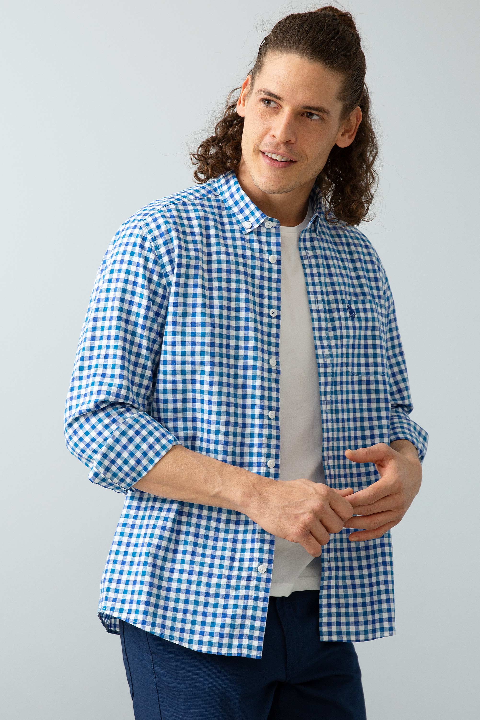 Chemise homme EMINAS BLUE INDIGO