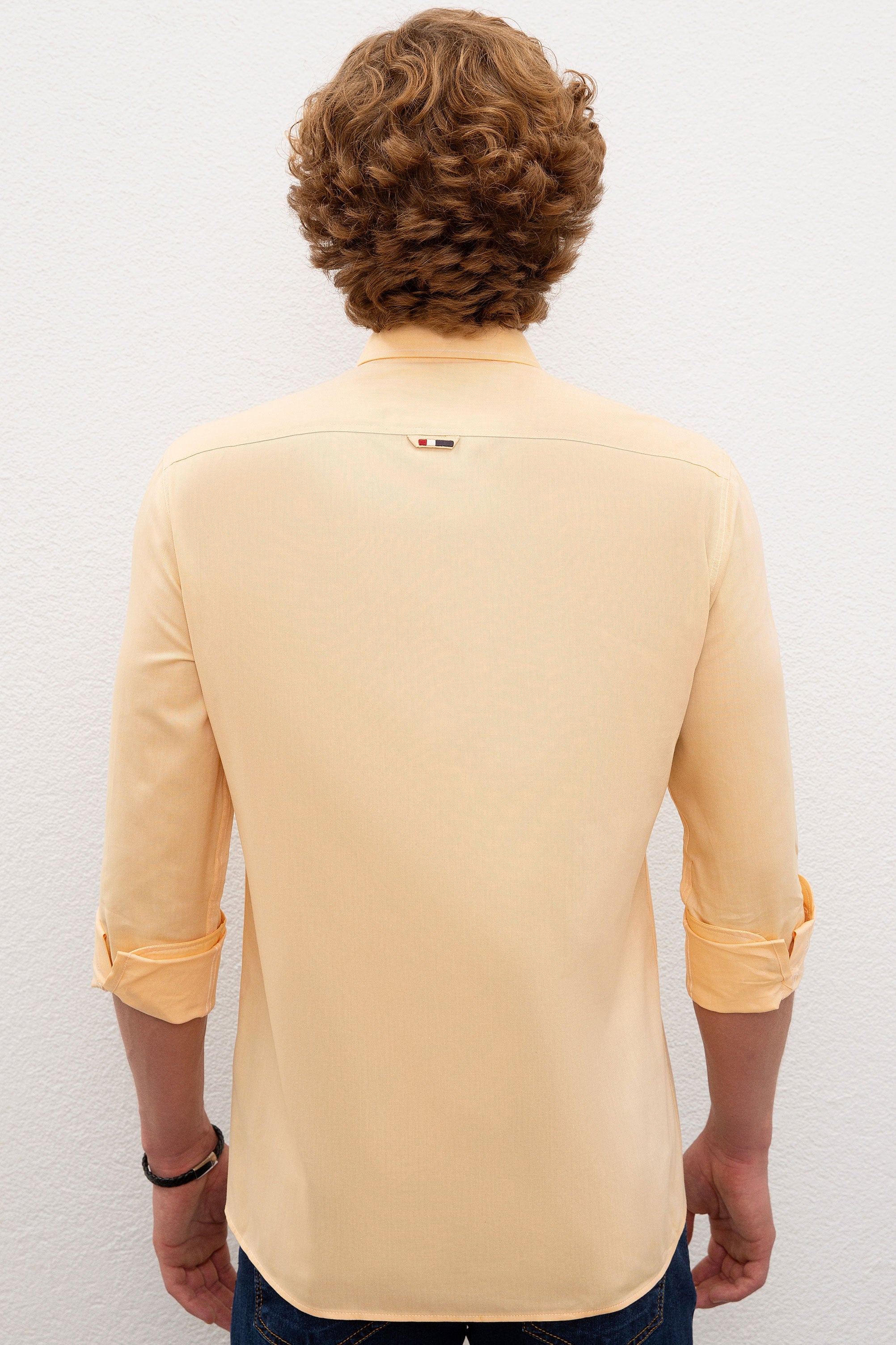 Chemise homme CEDCOLOR1 YELLOW FONCE