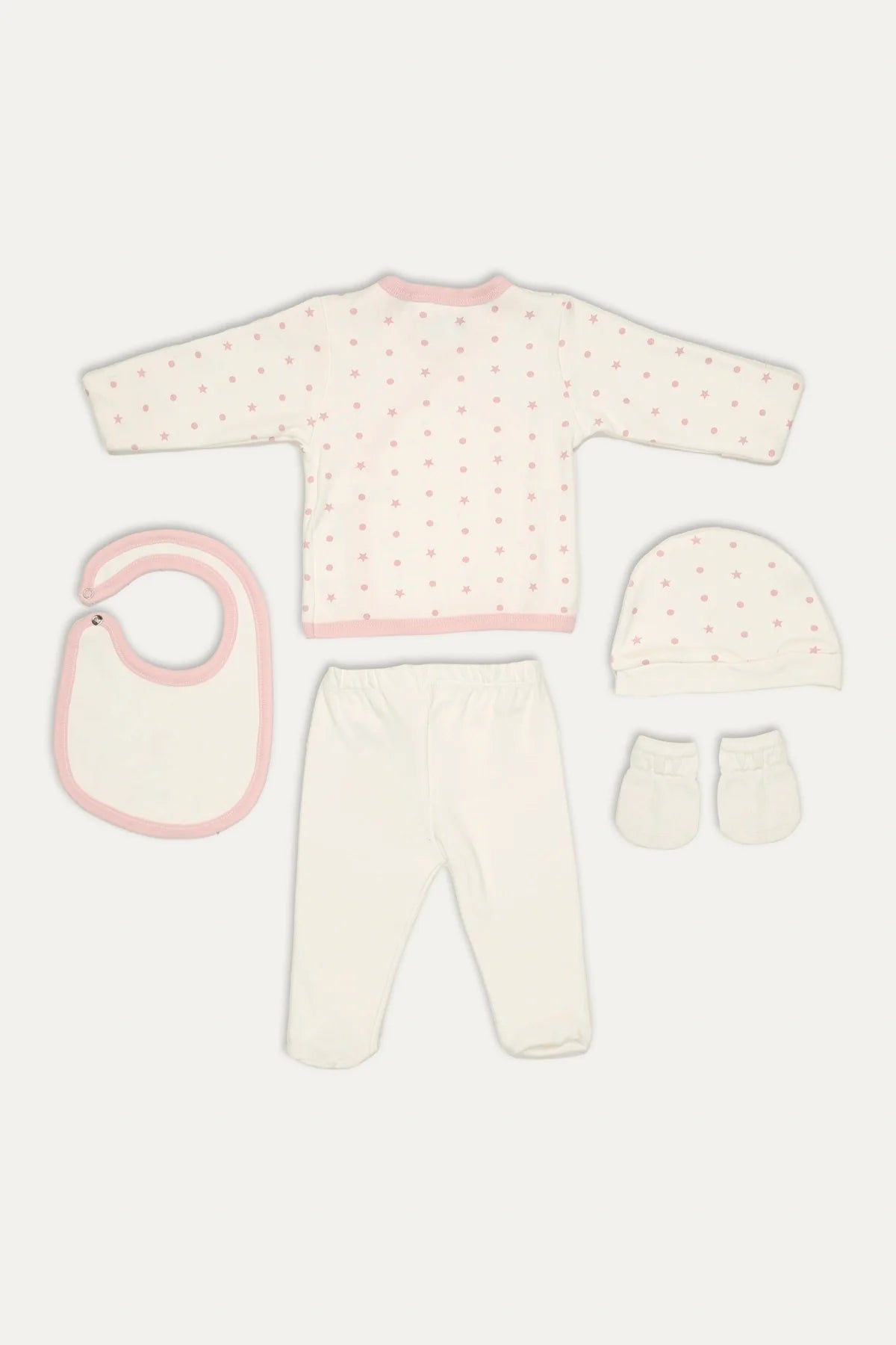 Ensemble nouveau né  5 pièces Crème