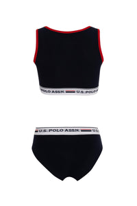 BUSTIER SHORT SET FEMME NAVY-BLUE