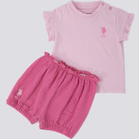 ENSEMBLE BEBE 02 PIECES PINK