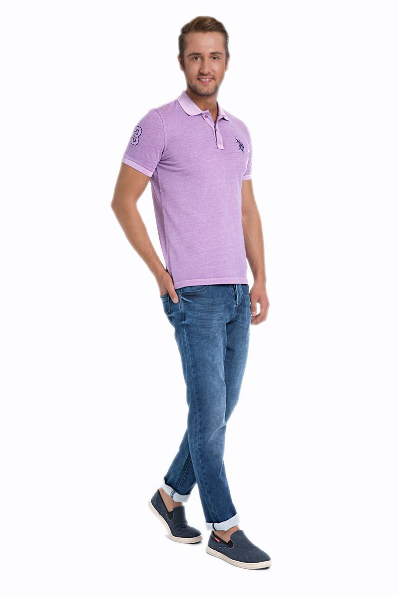 T-shirt POLO homme TJ01I PURPLE