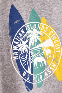 T-shirt garçon MESSINA MELANGE-GREY