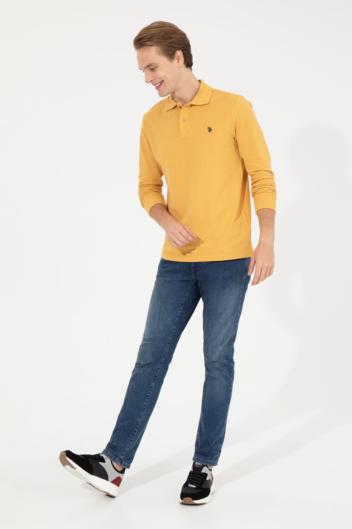 SWEAT-SHIRT HOMME GTP01 YELLOW FONCE