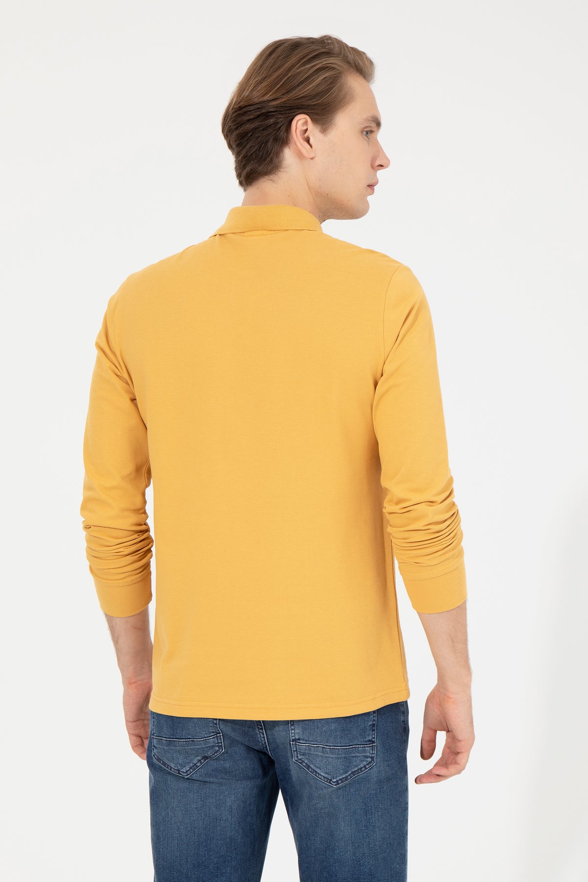 SWEAT-SHIRT HOMME GTP01 YELLOW FONCE