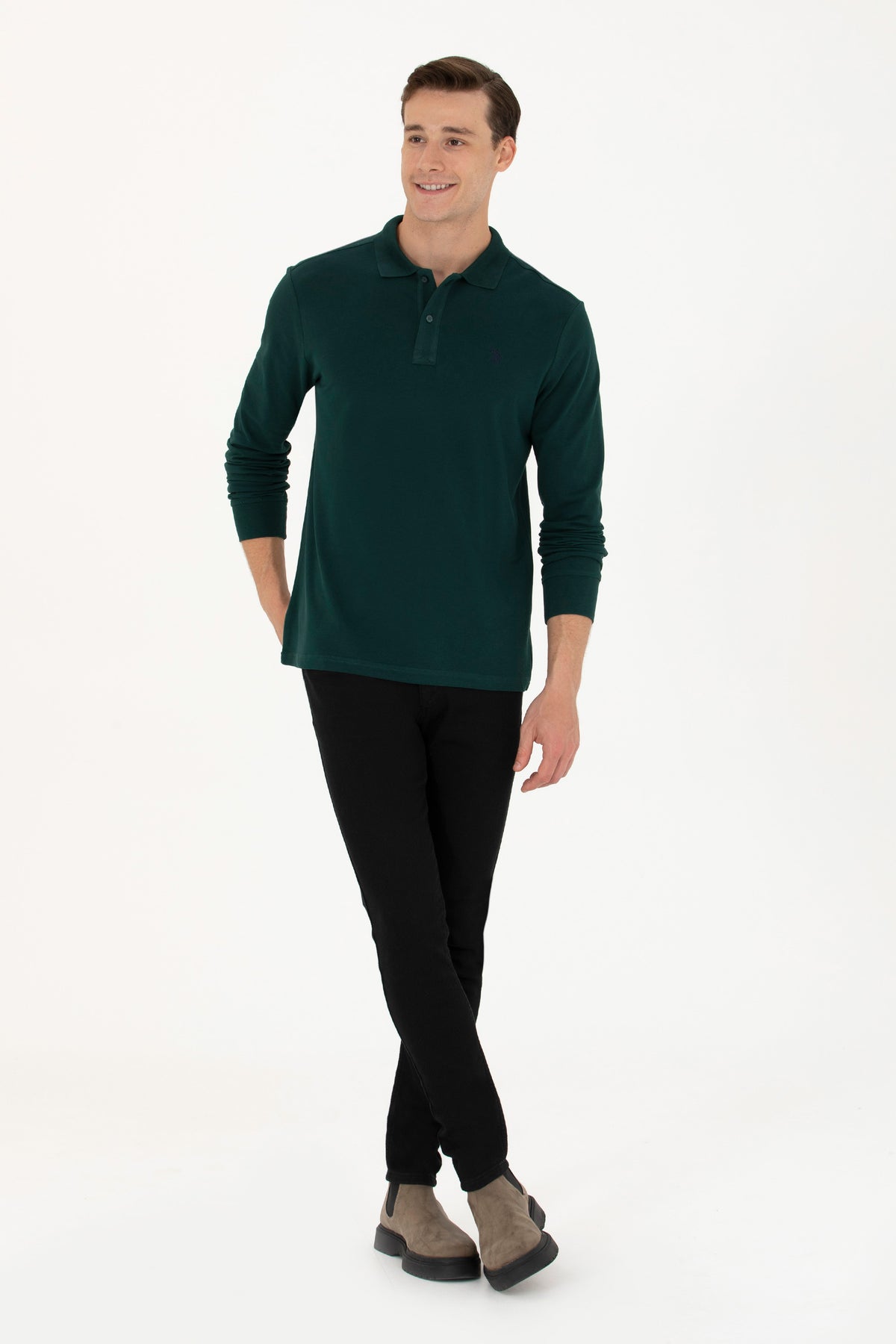 SWEAT-SHIRT HOMME GTP01 GREEN FONCE