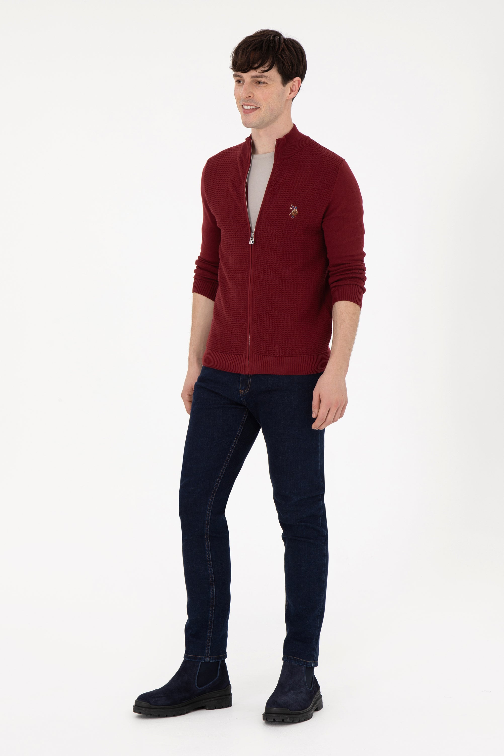 Cardigan GUNNER Burgundy
