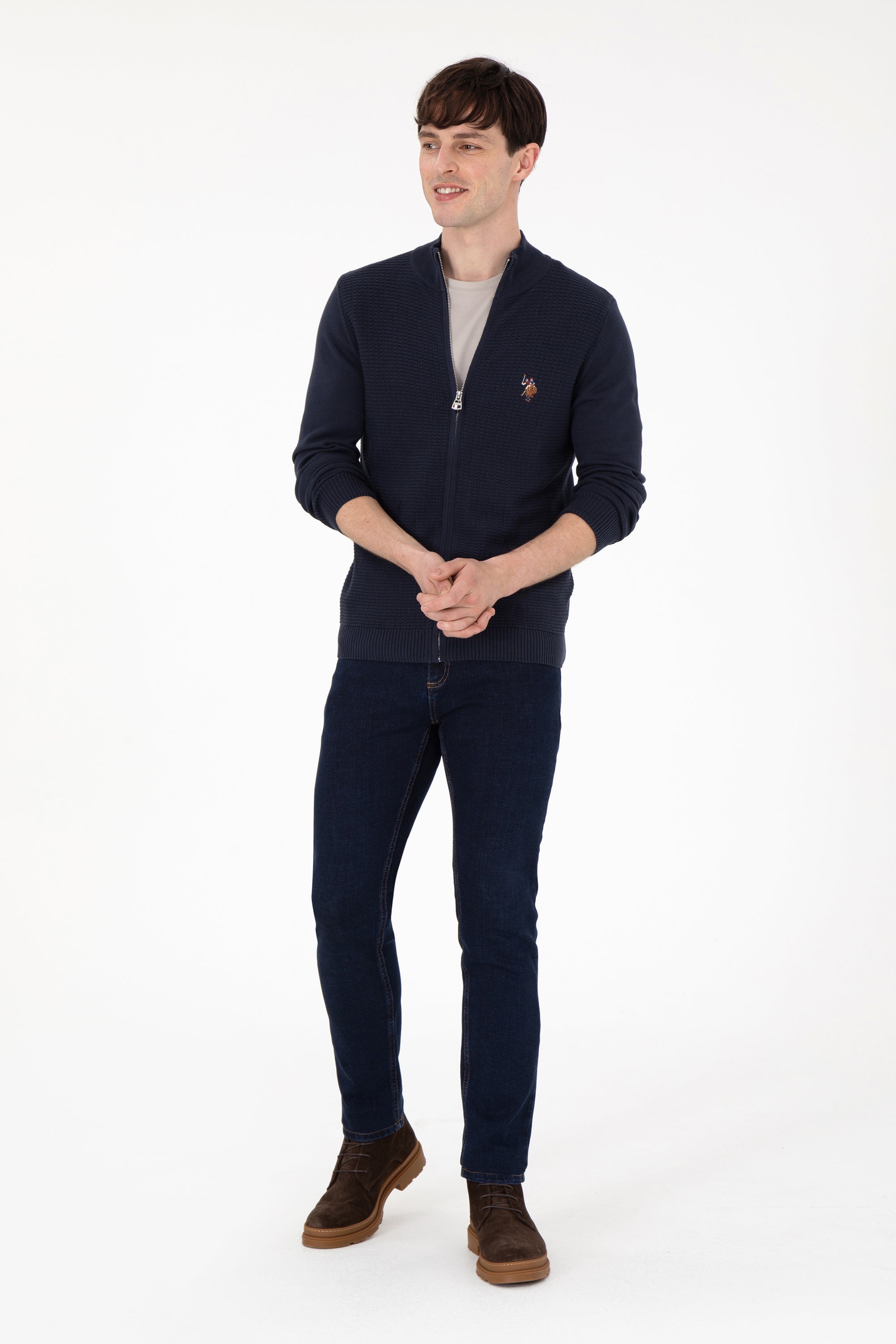 CARDIGAN HOMME GUNNER NAVY-BLUE
