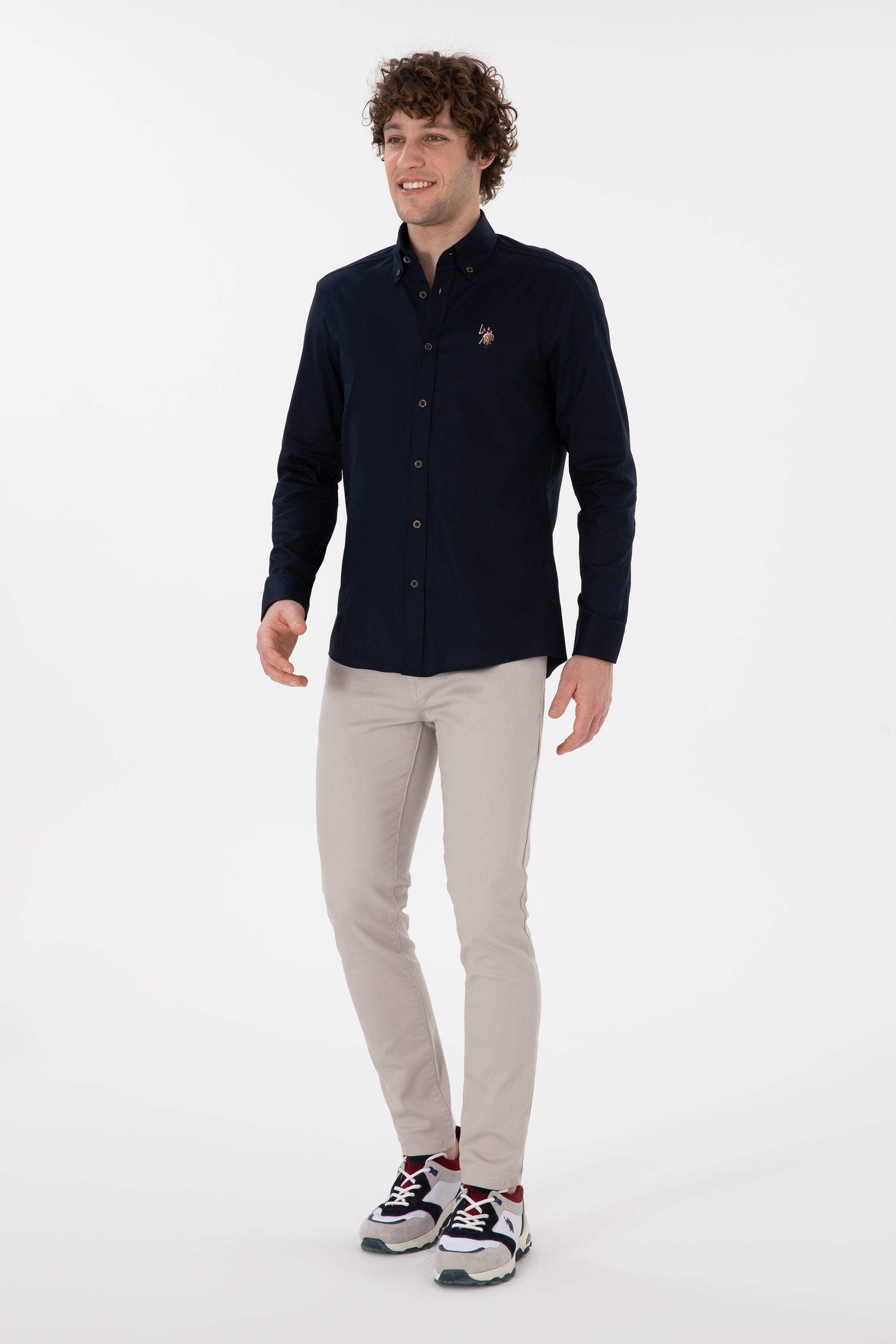 Woven Shirt CEDCOLOR NAVY BLUE