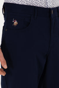 Woven casual trouser MICHES NAVY BLUE