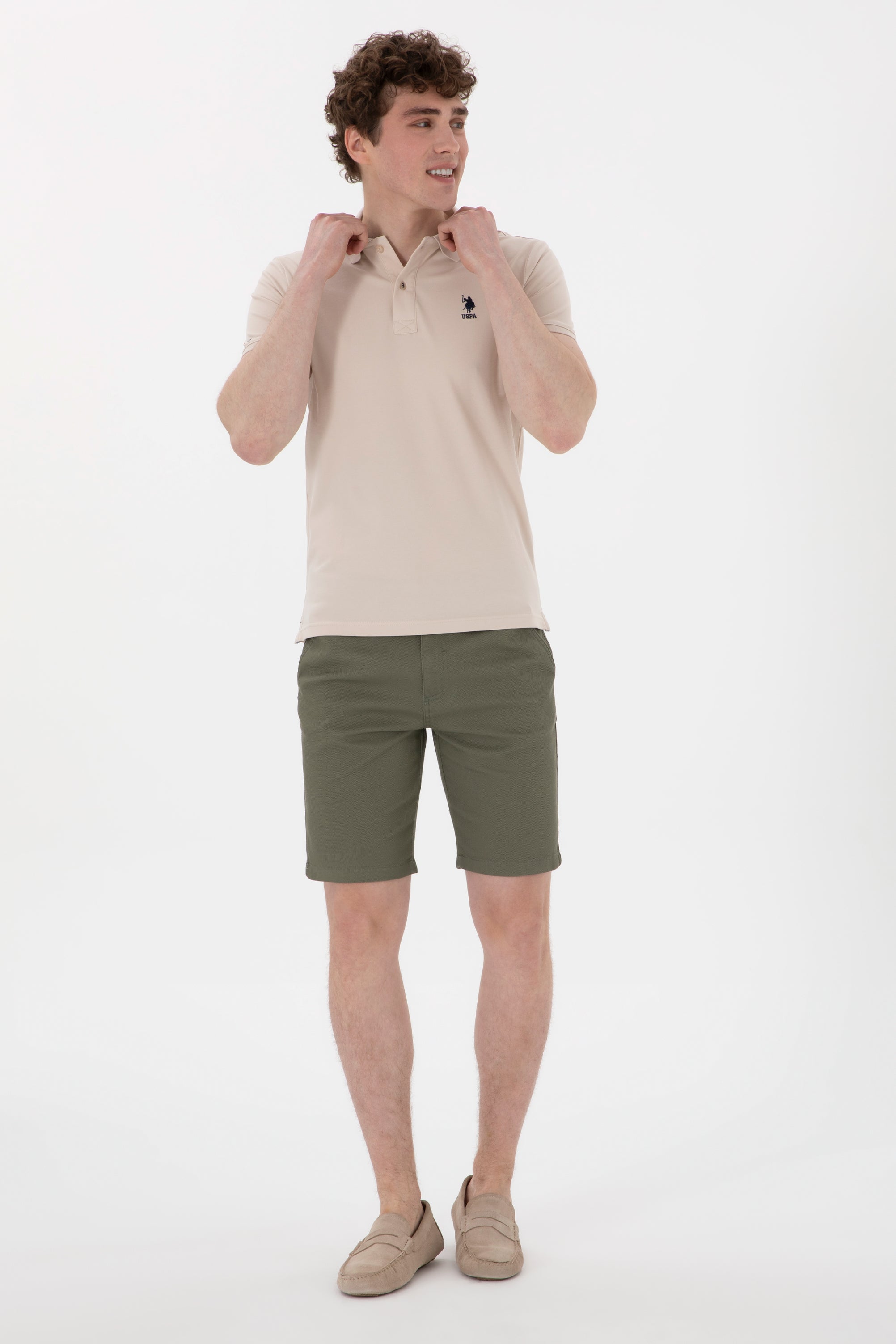 SHORT HOMME NESTA DARK-KHAKI