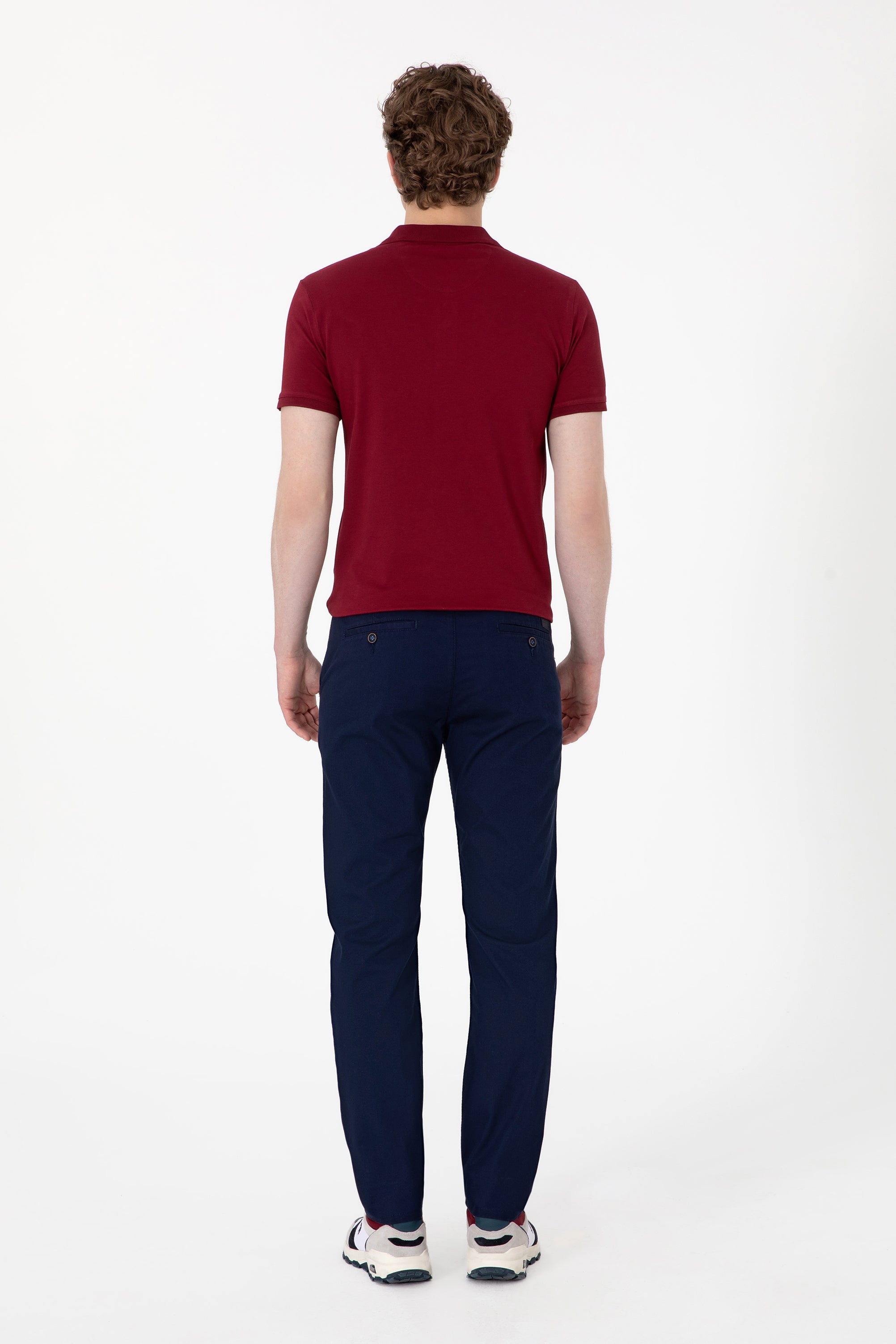 Woven casual trouser KENLY NAVY BLUE