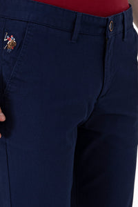 Woven casual trouser KENLY NAVY BLUE