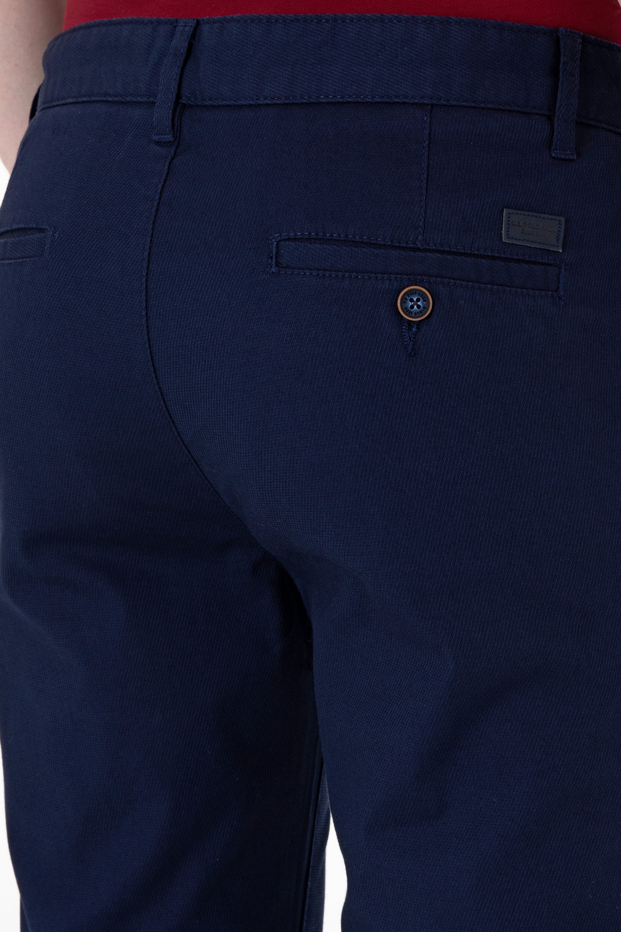 Woven casual trouser KENLY NAVY BLUE