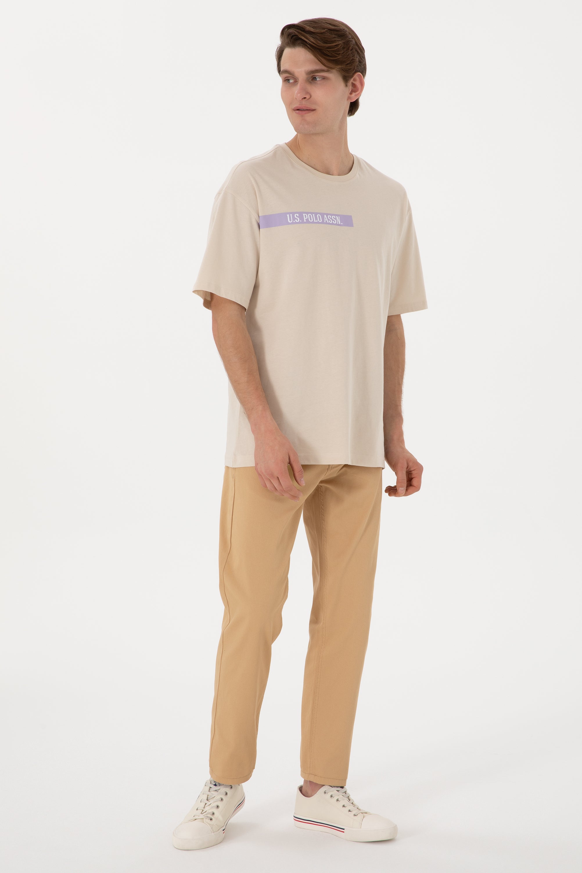 Woven casual trouser CARLOS CAMEL