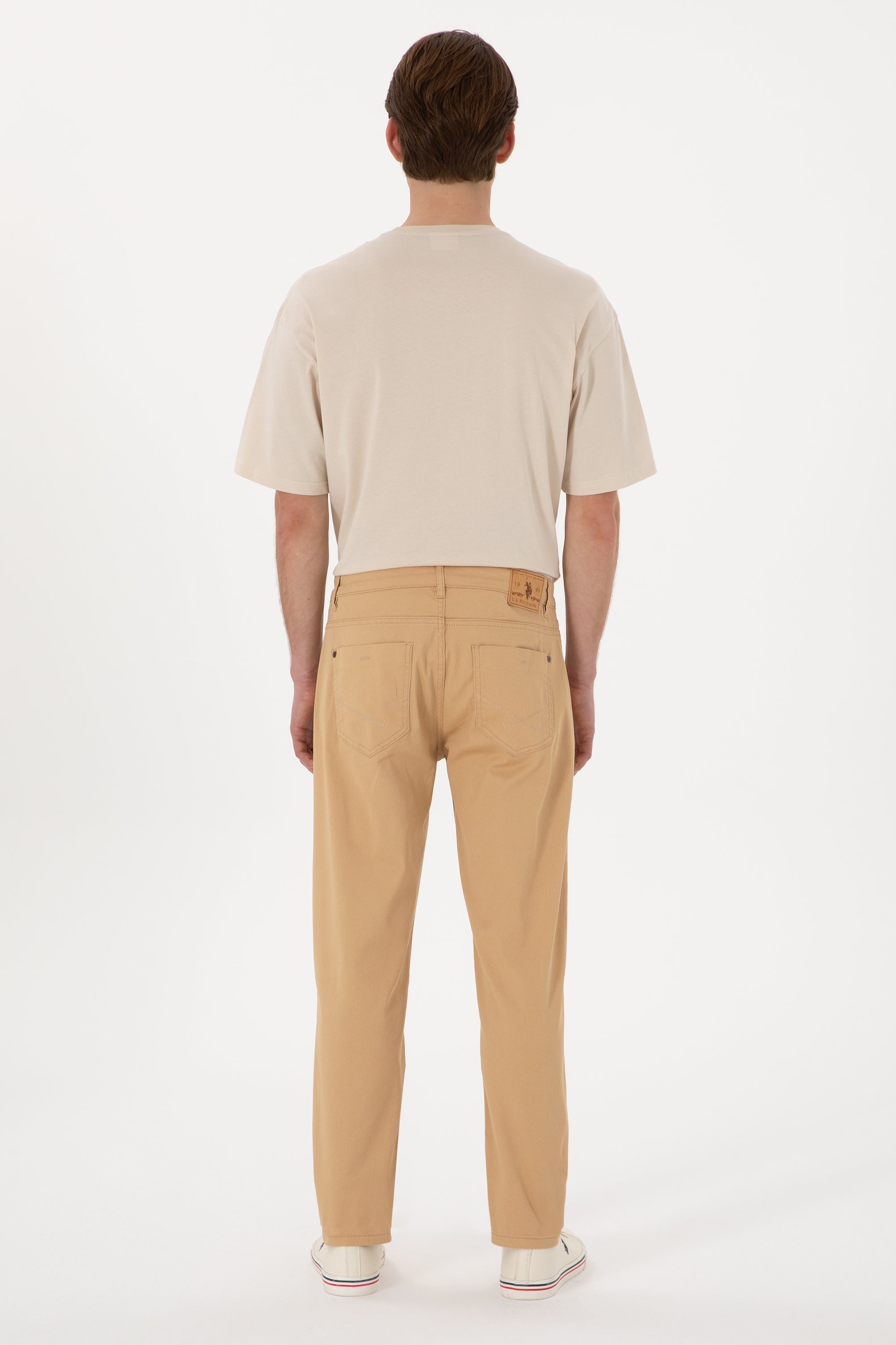 Woven casual trouser CARLOS CAMEL