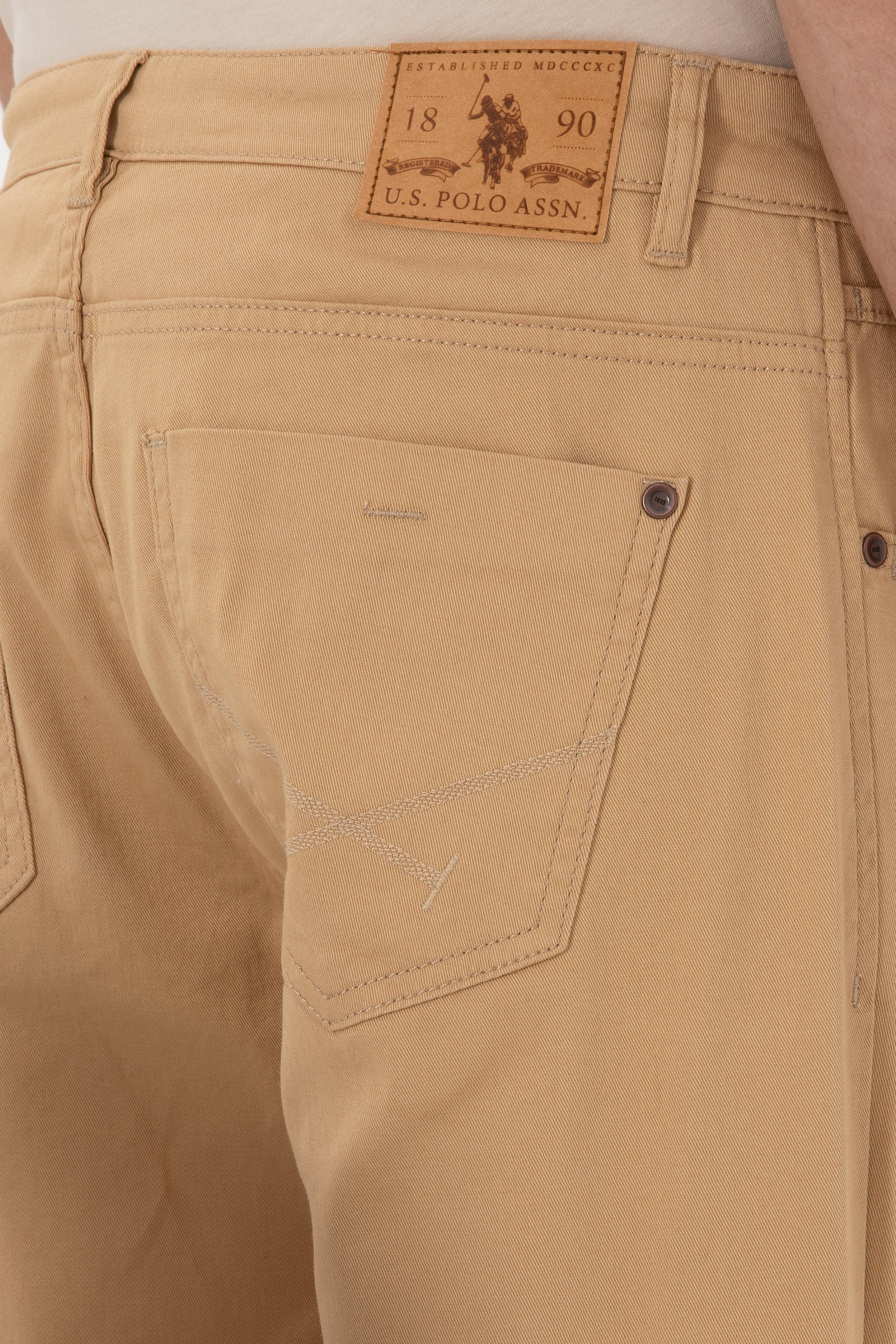 Woven casual trouser CARLOS CAMEL